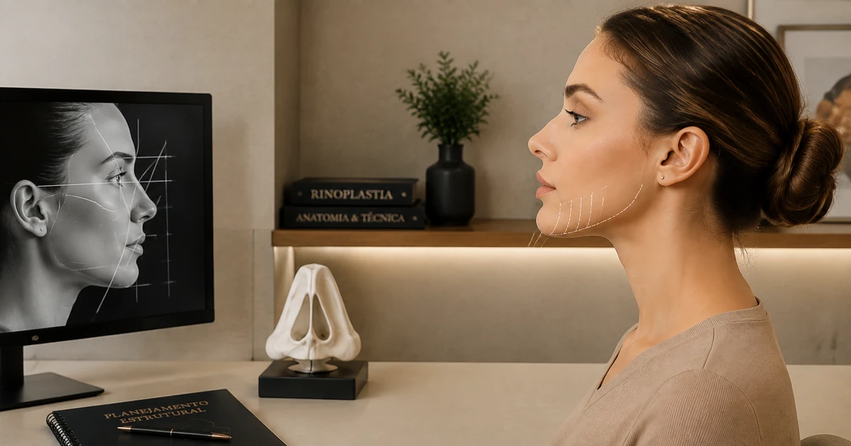 Análise facial para perfiloplastia considerando nariz e queixo