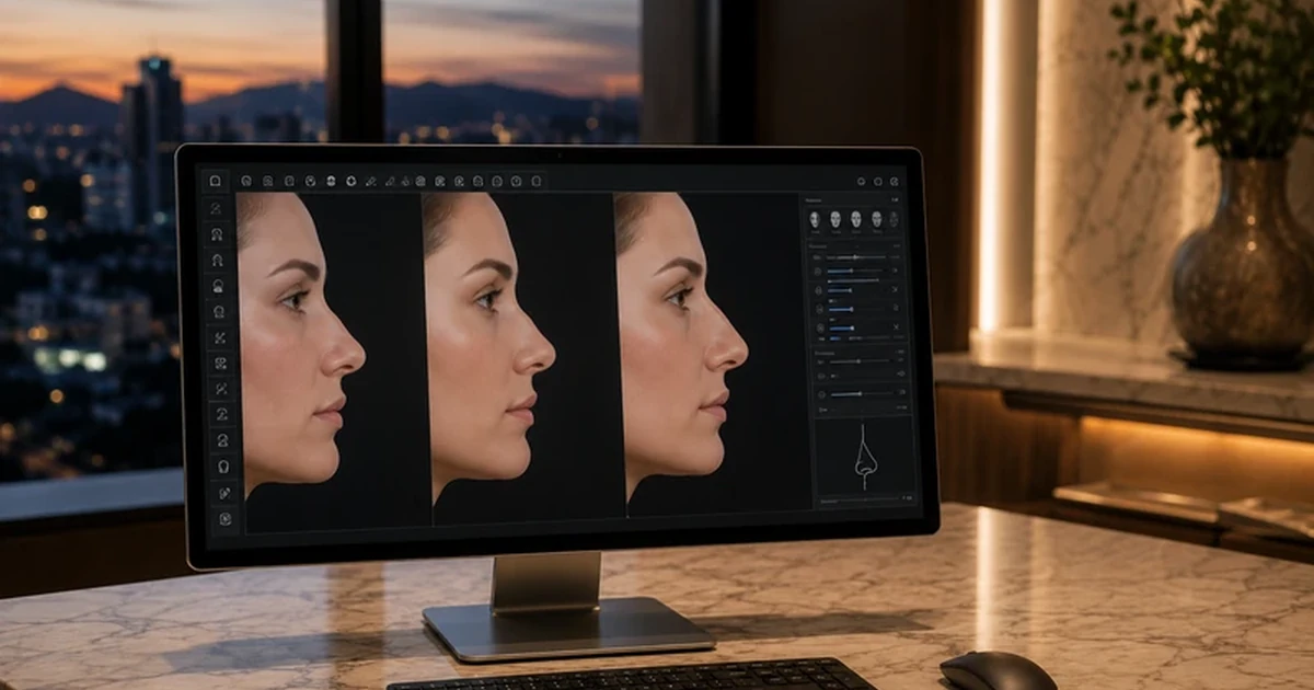 Simulação 3D para rinoplastia: o que mostra e por que não é promessa